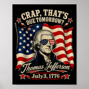 Póster Historia Divertida Patriota 3 de julio de 1776