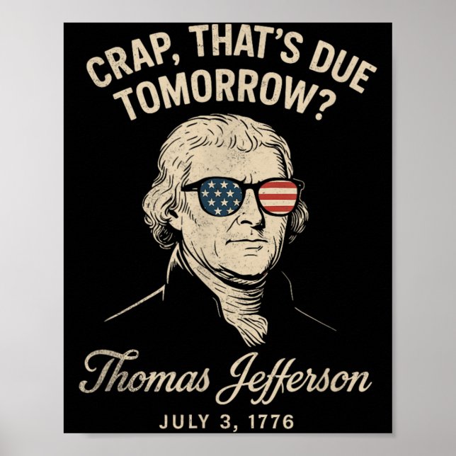 Póster Historia divertida Thomas Jefferson 3 de julio de  (Frente)