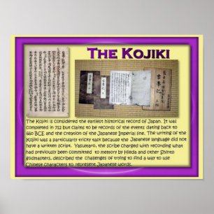 Póster Historia, Japón, Kojiki