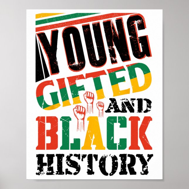 Póster Historia joven dotada y negra (Frente)