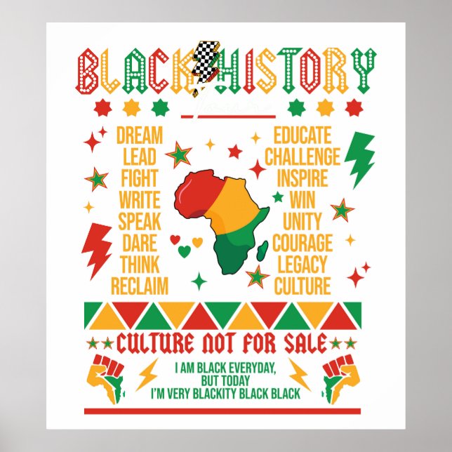 Póster Historia negra (Frente)