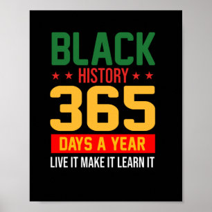 Póster Historia negra 365 días en vivo hace que lo apren
