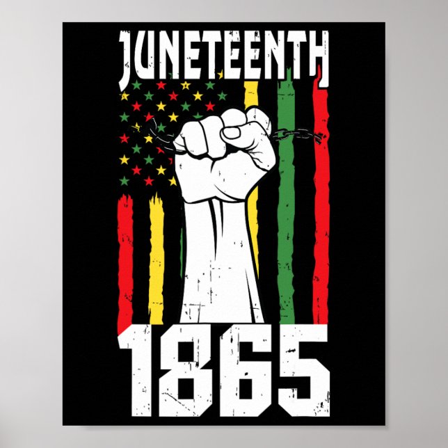 Póster Historia negra afroamericana 1865 12 (Frente)