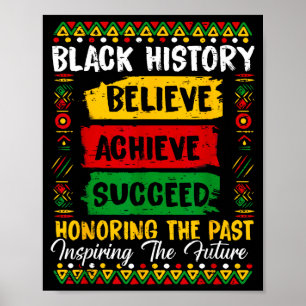 Póster Historia Negra Cree Logra Honrando Pasado Inspir