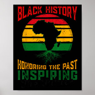 Póster Historia Negra honrando el pasado inspirando el fu