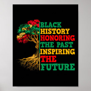 Póster Historia Negra Honrando El Pasado Inspirando El Fu