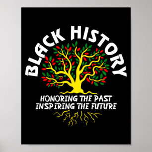 Póster Historia Negra Honrando El Pasado Inspirando El Fu