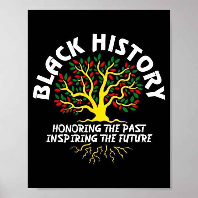 Póster Historia Negra Honrando El Pasado Inspirando El Fu (Frente)