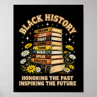 Póster Historia Negra Honrando El Pasado Inspirando El Fu
