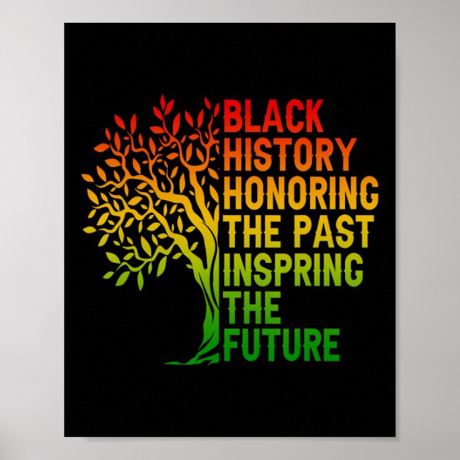 Póster Historia Negra Honrando El Pasado Orgullo Africano (Frente)