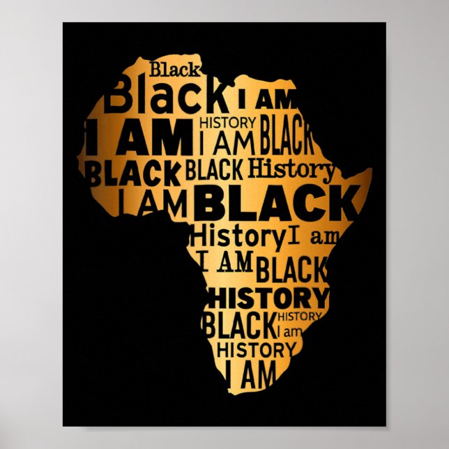 Póster Historia Negra Soy Negro Todos los Meses Afroameri (Frente)