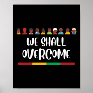 Póster Historia negra venceremos a junio de derechos civi