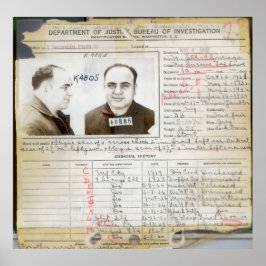 PÓSTER HISTORIA PENAL AL CAPONE 1932