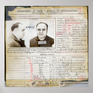 PÓSTER HISTORIA PENAL AL CAPONE 1932