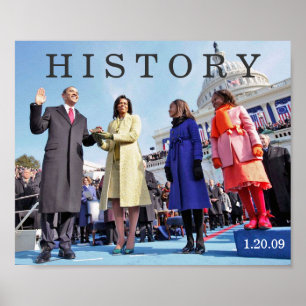 Póster HISTORIA: Presidente Obama Inauguration Ceremony