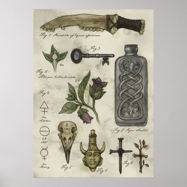 Póster Historia Sobrenatural  Cazadores artefactos (Frente)