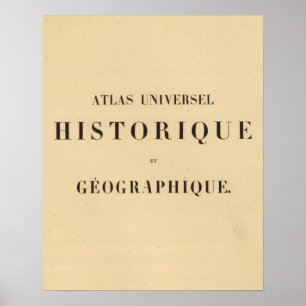 Póster Historia universal de Half Title Atlas