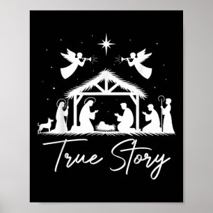 Póster Historia verdadera Navidades Natividad Jesús Hombr