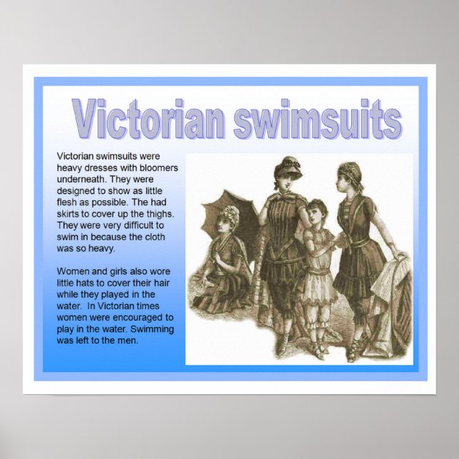 Póster Historia, victorianos, trajes de baño (Frente)
