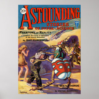 Póster Historias asombrosas de ciencia ficción de 1930