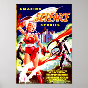 Póster Historias asombrosas de la ciencia