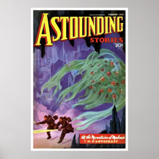 Póster Historias asombrosas febrero de 1936