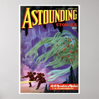 Póster Historias asombrosas febrero de 1936