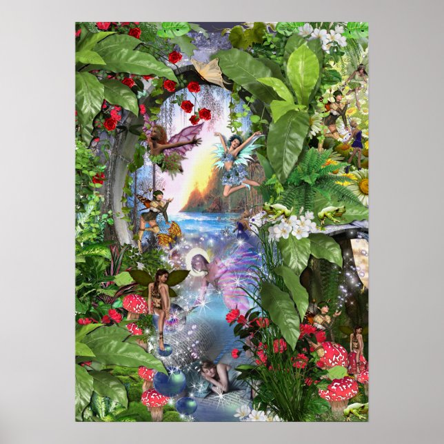 Póster Historias de fantasía del bosque de los bosques de (Frente)