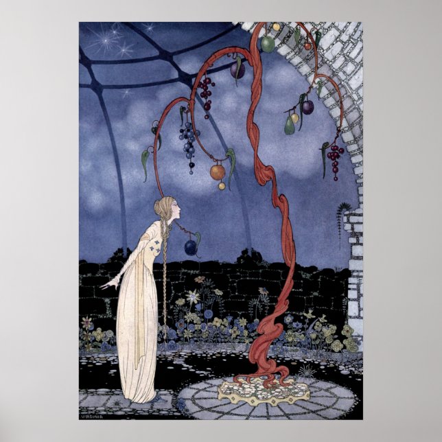 Póster Historias de hadas francesas antiguas de estilo Ar (Frente)