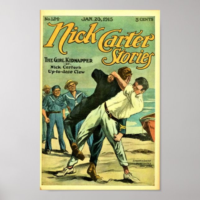 Póster Historias de Nick Carter - El Chica Kidnapper (Frente)