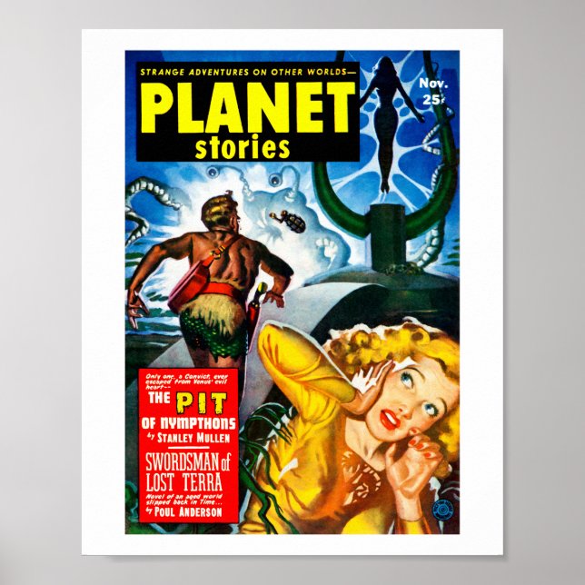 Póster Historias del planeta (noviembre de 1951) (Frente)