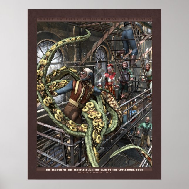 Póster Historias emocionantes: Terror de los tentáculos ( (Frente)