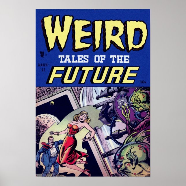 Póster Historias extrañas del futuro (Frente)