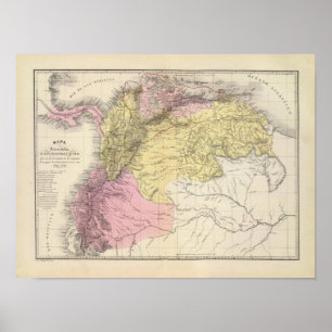 Póster Historical Military Maps of Venezuela