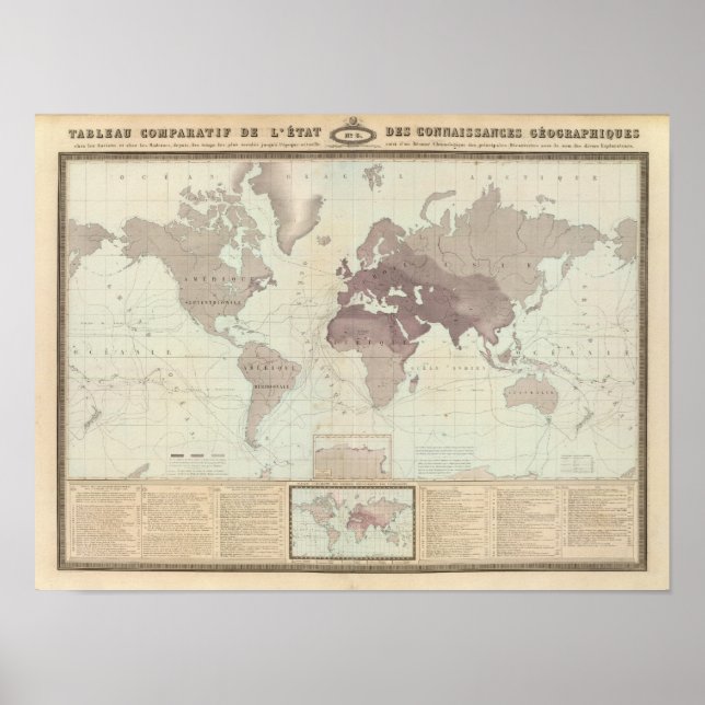 Póster Historical World Map (Frente)