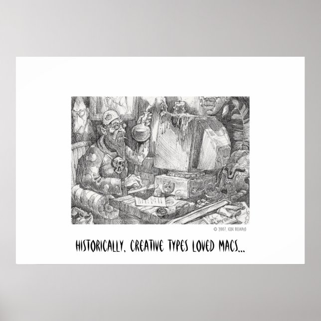 Póster Históricamente, a los tipos creativos les encantab (Frente)