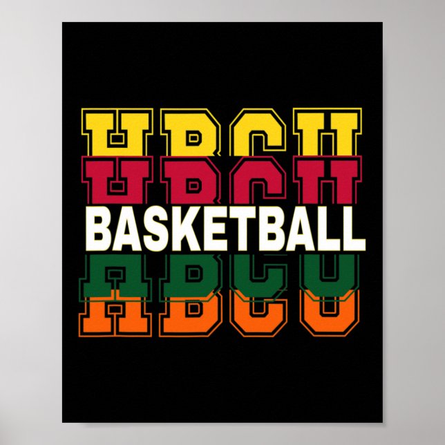 Póster Históricamente Black College University Basketball (Frente)