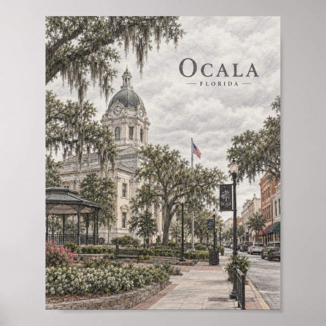 Póster histórico de Ocala Florida #093 (Frente)
