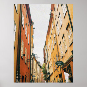 Póster Histórico Gamla Stan, casco antiguo de Estocolmo