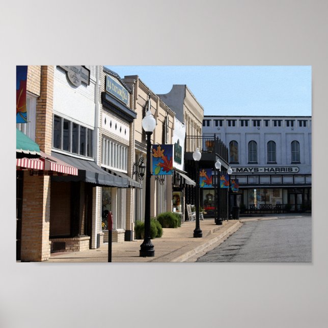 Póster Histórico Henderson, Texas (Frente)