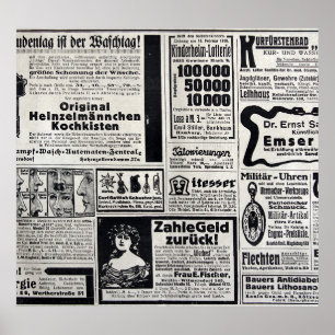 Póster Histórico Kiev: Ilustracion de periódico de 1917