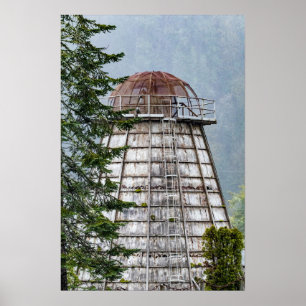Póster Histórico Mill Wigwam Burner cerca de Florencia, 