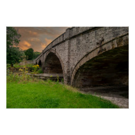 Póster Histórico Puente St. Asaph sobre el río Elwy