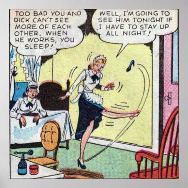 Póster Historieta clásica vintage (Frente)