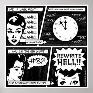 Póster Historieta del infierno de la reescritura