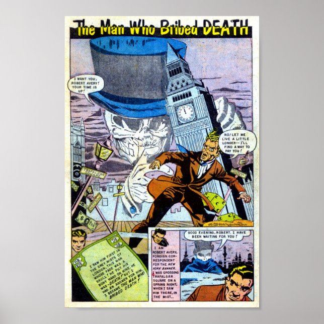 Póster Historieta vintage (Frente)