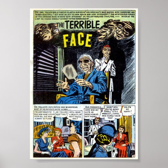Póster Historieta vintage (Frente)