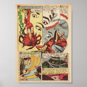 Póster Historieta vintage