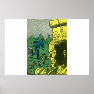 Póster Historietas antiguas de terror   Libro de historie