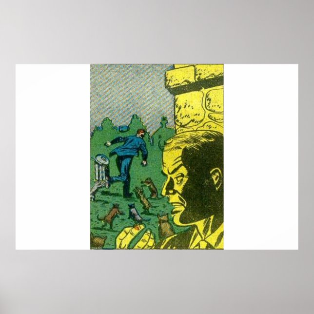 Póster Historietas antiguas de terror | Libro de historie (Frente)